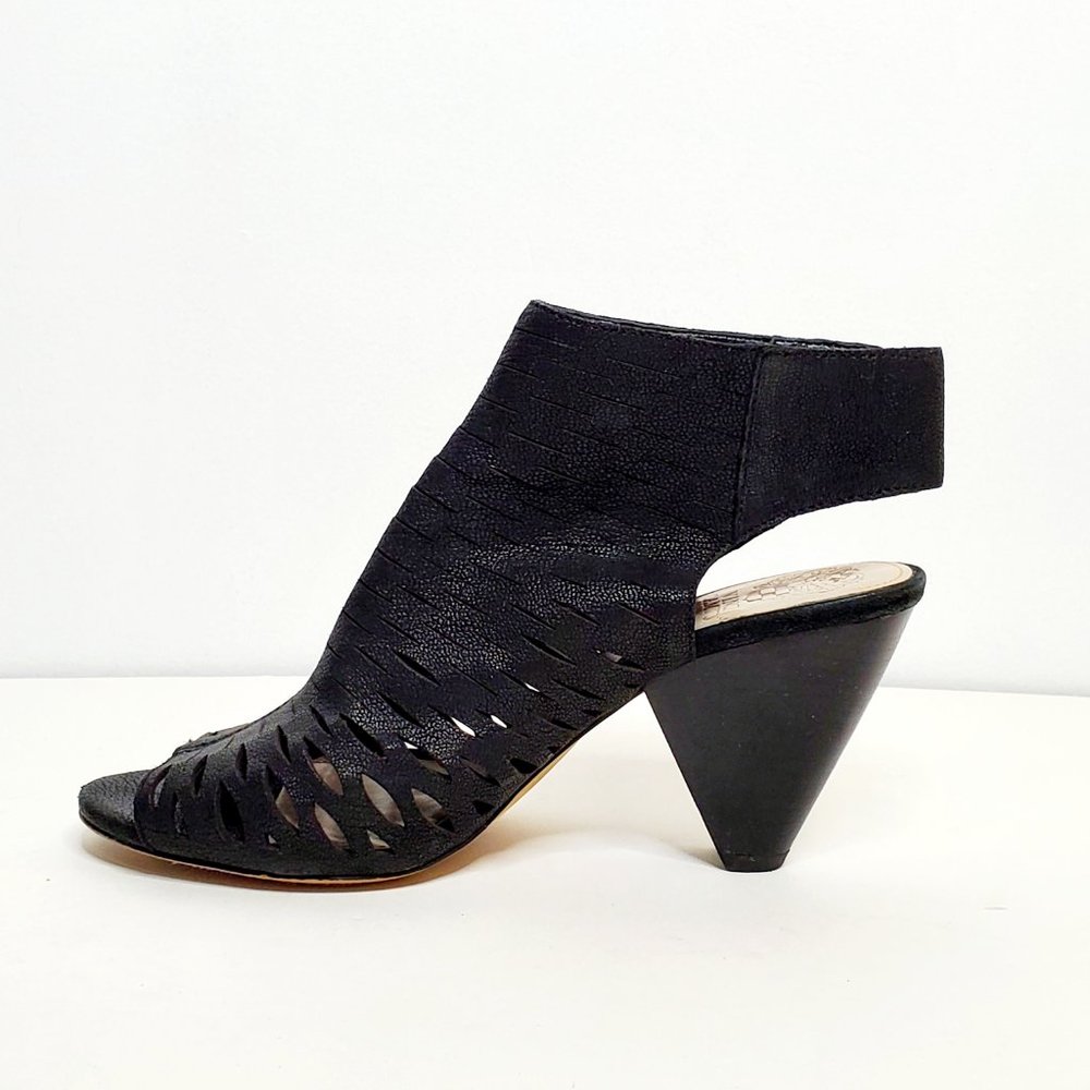 Vince Camuto Leather Peep Toe Ankle Boot Sandals